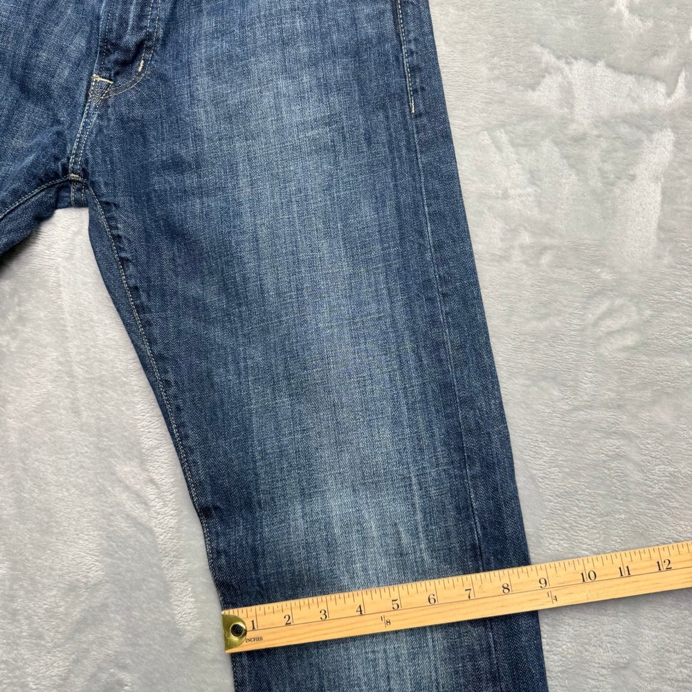 Denim & Supply Ralph Lauren Jeans Men 34x32 Blue Straight Fit Distressed Denim - Picture 10 of 13